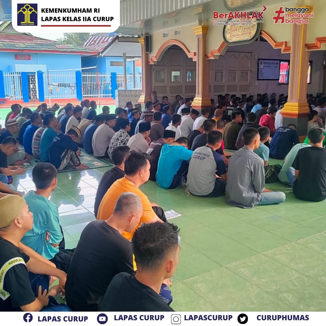 Program Rutin Kerohanian Lapas Klas IIA Curup Melaksanakan Sholawat Wahidiyah